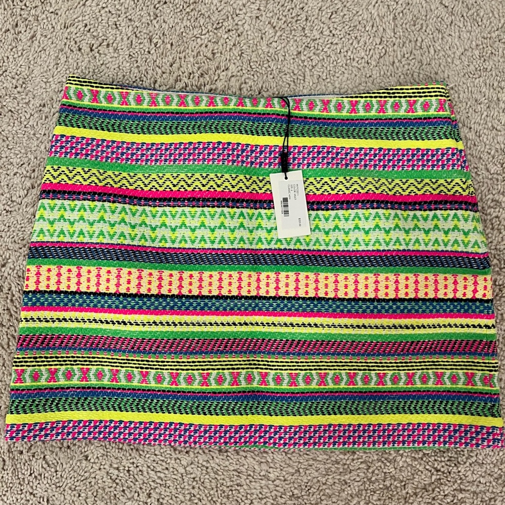 Milly multicolor mini skirt - NWT- size 6